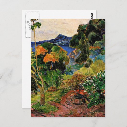 Gauguin - Landschap Martinique Briefkaart (Voorkant / Achterkant)