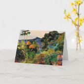 Gauguin - Landschap Martinique Kaart (Gele Bloem)