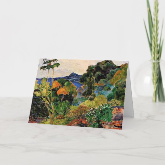 Gauguin - Landschap Martinique Kaart (Voorkant)