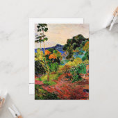 Gauguin - Landschap Martinique Kaart (Voorkant / Achterkant in situ)