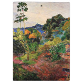 Gauguin - Landschap Martinique Klembord (Achterkant)