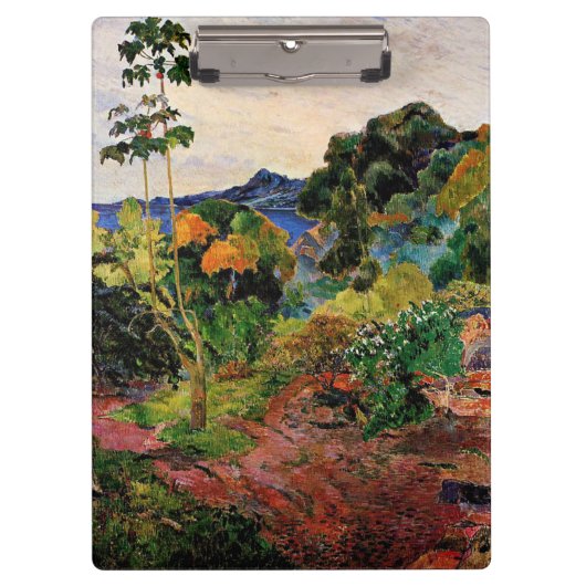 Gauguin - Landschap Martinique Klembord (Voorkant)