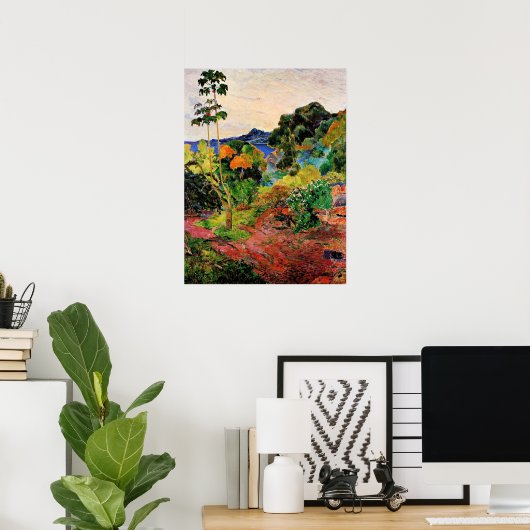 Gauguin - Landschap Martinique Poster (Thuiskantoor)