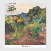 Gauguin - Landschap Martinique Sticker (Vel)