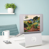 Gauguin - Landschap Martinique Sticker (Laptop op bureau)