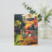 Gauguin Landschap met het Briefkaart Peacocks (Staand voorkant)