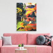 Gauguin Landschap met Peacocks Canvas Wrap (Insitu (Woonkamer))