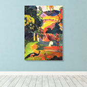 Gauguin Landschap met Peacocks Canvas Wrap (Insitu (Houten vloer))
