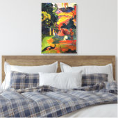 Gauguin Landschap met Peacocks Canvas Wrap Afdruk (Insitu (Slaapkamer))