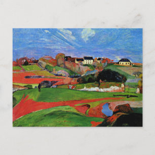 Gauguin - Landschap te le Pouldu Briefkaart