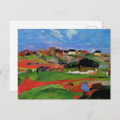 Gauguin - Landschap te le Pouldu Briefkaart (Voorkant / Achterkant)