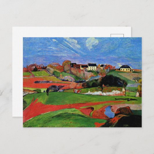 Gauguin - Landschap te le Pouldu Briefkaart (Voorkant / Achterkant)