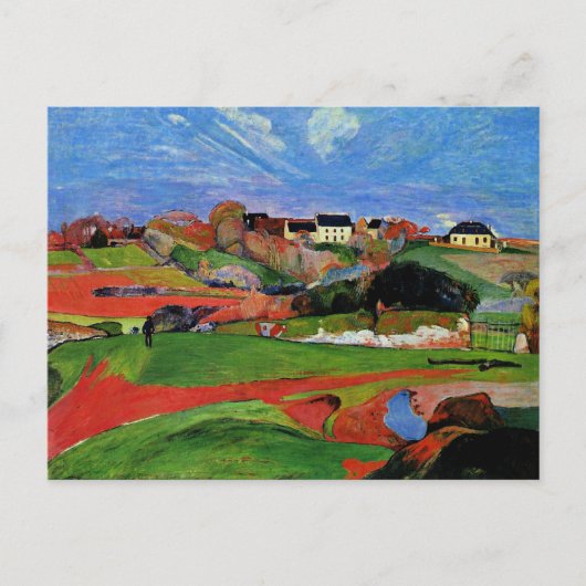 Gauguin - Landschap te le Pouldu Briefkaart (Voorkant)