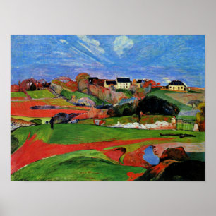 Gauguin - Landschap te le Pouldu Poster