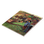 Gauguin - Landschap van Bretagne Tegeltje (Zijkant)