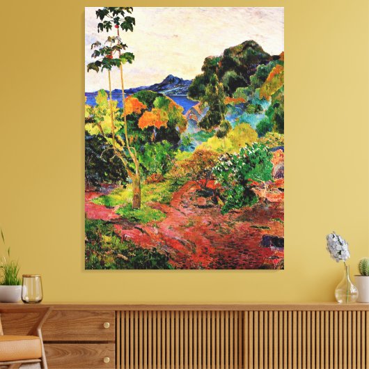 Gauguin - Martinique Landscape Canvas Afdruk (Insitu (Woonkamer))