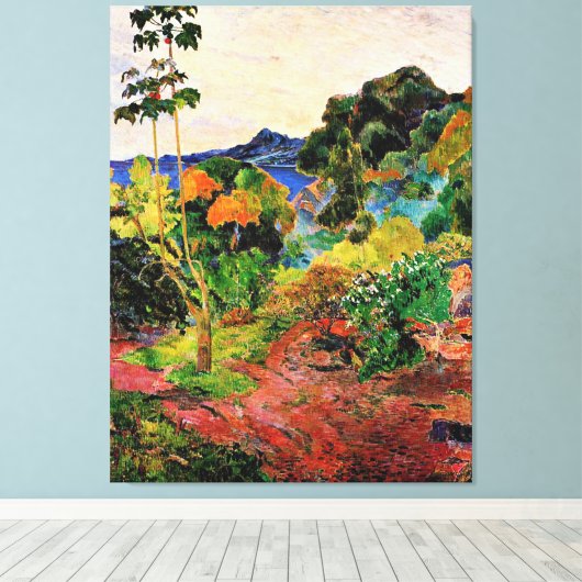 Gauguin - Martinique Landscape Canvas Afdruk (Insitu (Houten vloer))