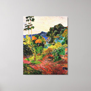 Gauguin - Martinique Landscape Canvas Afdruk