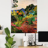 Gauguin - Martinique LandscapE Poster (Thuiskantoor)