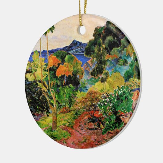 Gauguin - Martinique Landschap, beroemd schilderij Keramisch Ornament (Links)