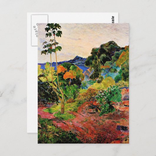 Gauguin - Martinique Landschap Briefkaart (Voorkant / Achterkant)