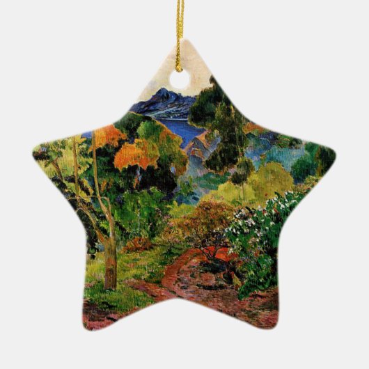 Gauguin - Martinique Landschap Keramisch Ornament (Voorkant)
