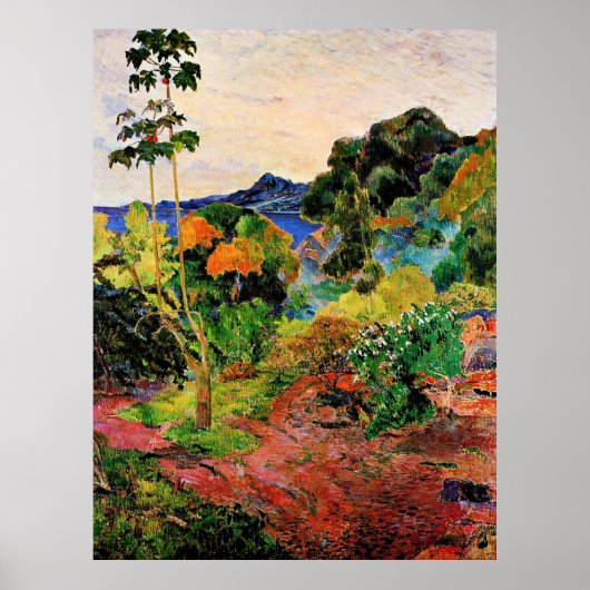 Gauguin - Martinique Landschap Poster (Voorkant)