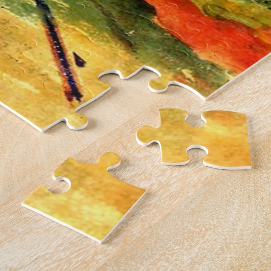 Gauguin - Met Riet Gedekte Hut onder de Palmen Legpuzzel (Zijkant)