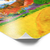 Gauguin Mountains in Tahiti Photo Print Foto Afdruk (Hoek)