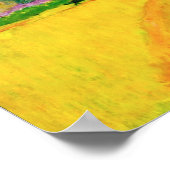 Gauguin Mountains in Tahiti-Poster Poster (Hoek)