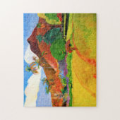 Gauguin Mountains op Tahiti Puzzle Legpuzzel (Verticaal)
