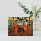 Gauguin - onder de Pandanus-boom Briefkaart (Staand voorkant)