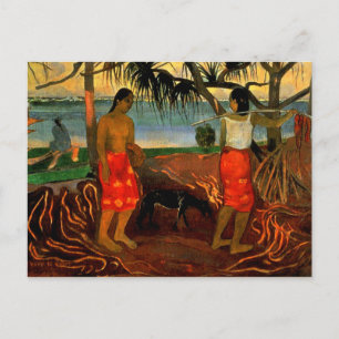 Gauguin - onder de Pandanus-boom Briefkaart