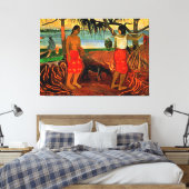 Gauguin - Onder de Pandanusboom Canvas Afdruk (Insitu (Slaapkamer))