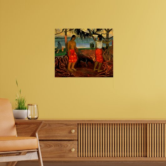 Gauguin - Onder de Pandanusboom Poster (Woonkamer 2)