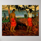 Gauguin - Onder de Pandanusboom Poster (Voorkant)