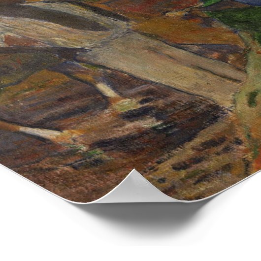 Gauguin - op de kust van het meer op Martinique 18 Poster (Hoek)