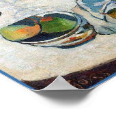 Gauguin Painting: Nog steeds leven met 3 Puppies Poster (Hoek)