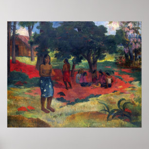 Gauguin - Parau Parau (Gefluisterde woorden) 1892 Poster