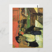 Gauguin, Paul Im Caf? (Portr?t der Mme Ginoux) 188 Briefkaart (Voorkant / Achterkant)