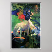 Gauguin Poster Print : Het witte paard (Voorkant)