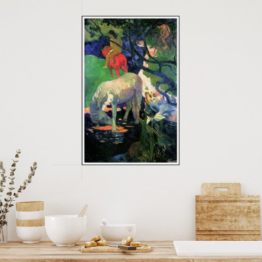 Gauguin Poster Print : Het witte paard (Keuken)