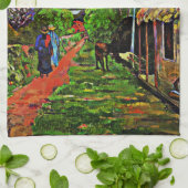 Gauguin - Road in Tahiti, 1891 Theedoek (Gevouwen)