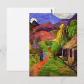Gauguin Road in Tahiti Briefkaart (Voorkant / Achterkant)