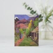 Gauguin - Road in Tahiti Feestdagenkaart (Staand voorkant)