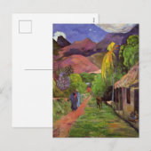 Gauguin - Road in Tahiti Feestdagenkaart (Voorkant / Achterkant)