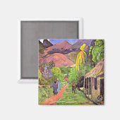 Gauguin - Road in Tahiti Magneet (Voorkant / Achterkant)