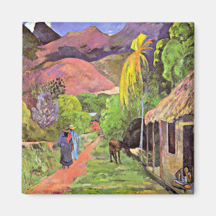 Gauguin - Road in Tahiti Magneet