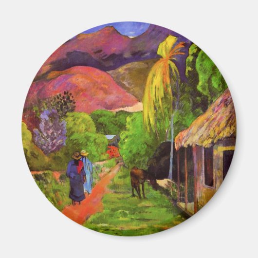 Gauguin Road in Tahiti Magnet (Voorkant)