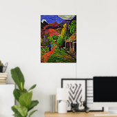 Gauguin - Road in Tahiti Poster (Thuiskantoor)